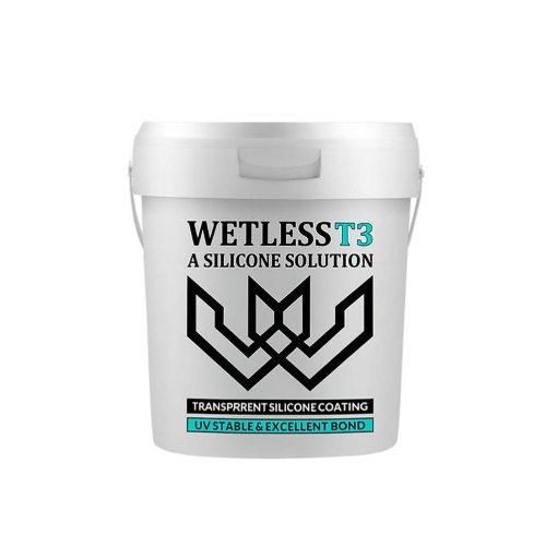تصویر  عایق های نانو آبگریز سطوح - WETLESS T3 (پوشش تمام سیلیکونی کشسان) - 5 لیتری