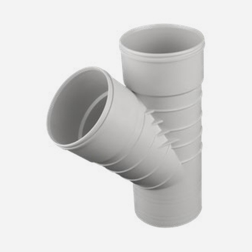 تصویر  سه راهی 45 درجه PVC-U سایز 63