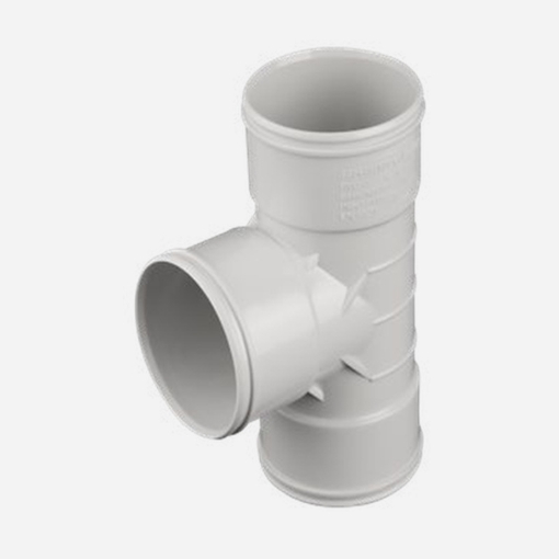 تصویر  سه راهی سه سر کوپل 90 درجه PVC-U سایز 63
