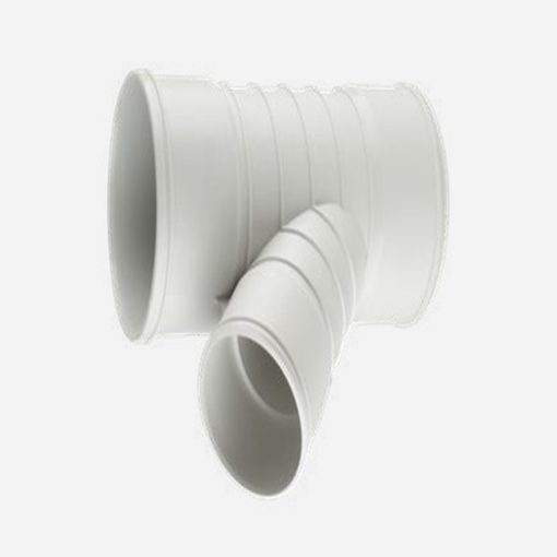 تصویر  سه راهی سه سر کوپل تبدیل 45 درجه PVC-U سایز 63-90