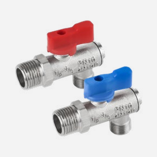 تصویر  شیر پیسوار فیلتردار دسته قرمز و آبی سایز 1/2"*3/8"