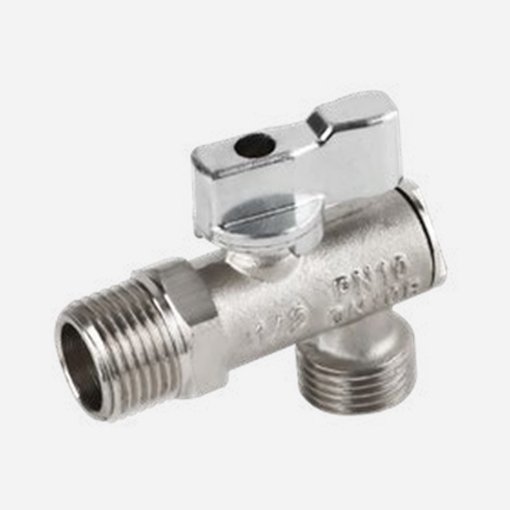 تصویر  شیر پیسوار فیلتردار دسته نقره ای سایز 1/2"*3/8"